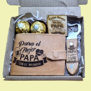 Set Billetera de cuero